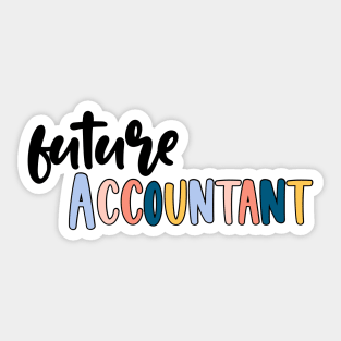 future accountant Sticker